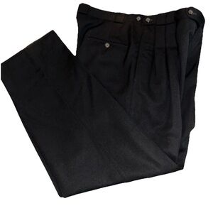 VTG Keaton Chase Neiman Black Dress Pants 36W 32L  Excellent Condition Rare